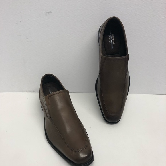 Giorgio Brutini shoes brown leather slip on